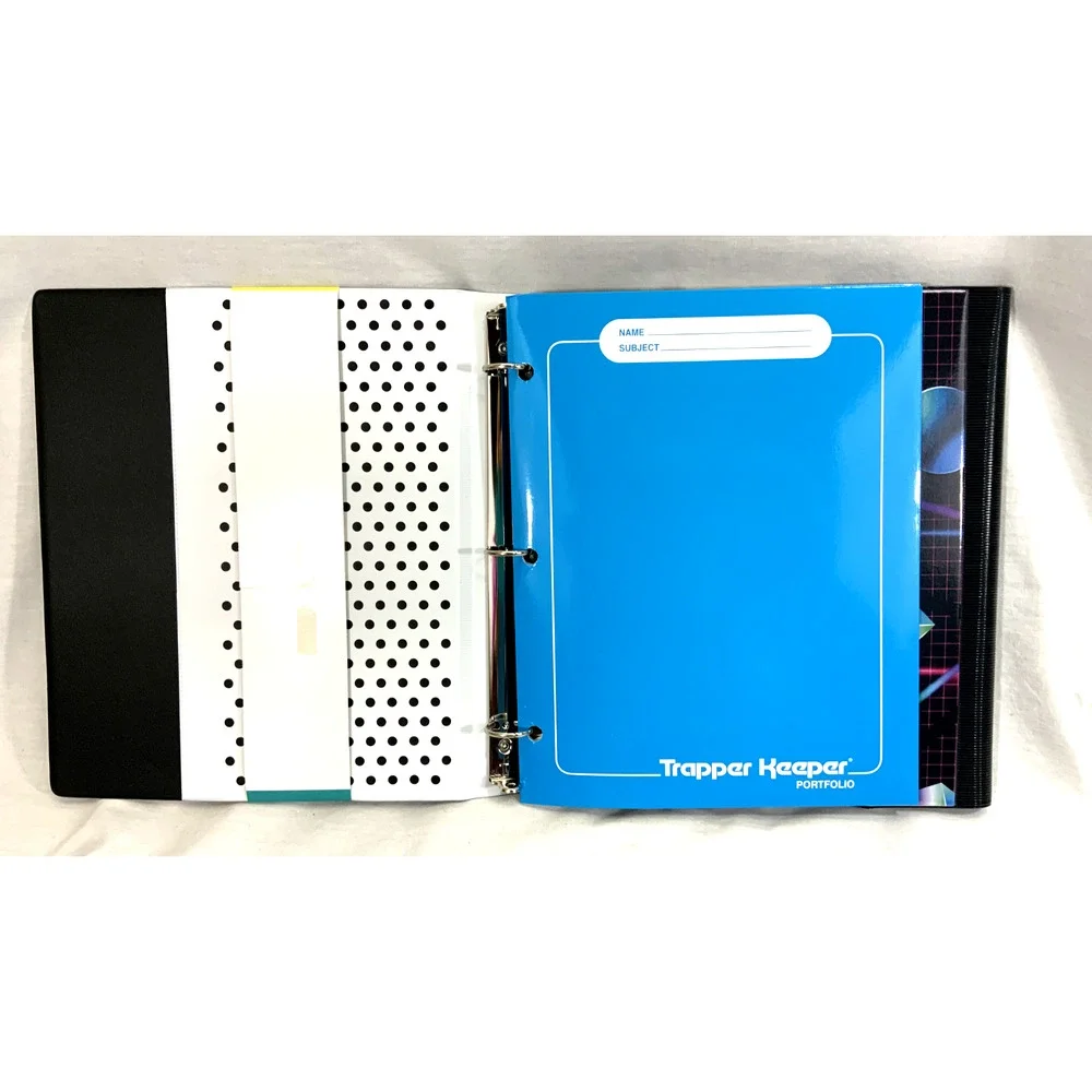 Mead Trapper Keeper Binder Folder Clipboard 80’s 90’s Retro Geometric Design New